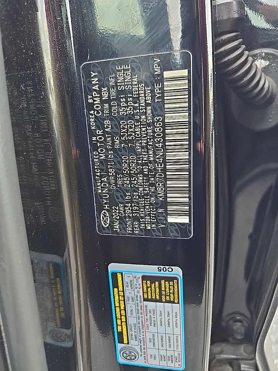 2022 Hyundai PALISADE Calligraphy