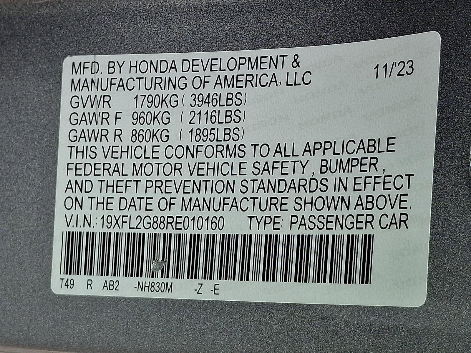 2024 Honda Civic Hatchback Sport Manual