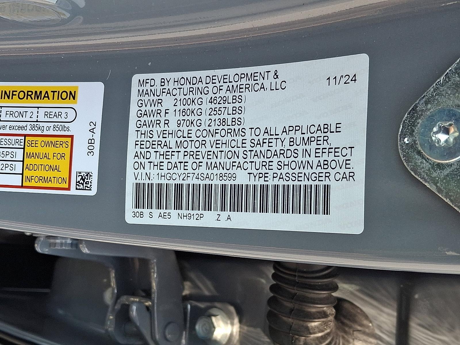 2025 Honda Accord Hybrid Sport-L Sedan