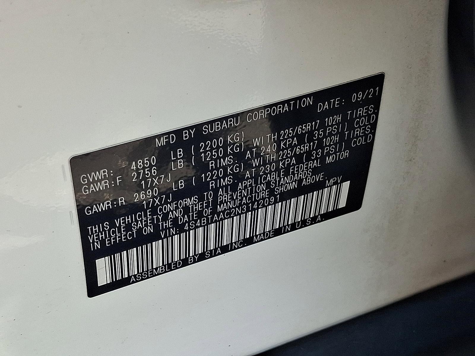 2022 Subaru Outback CVT