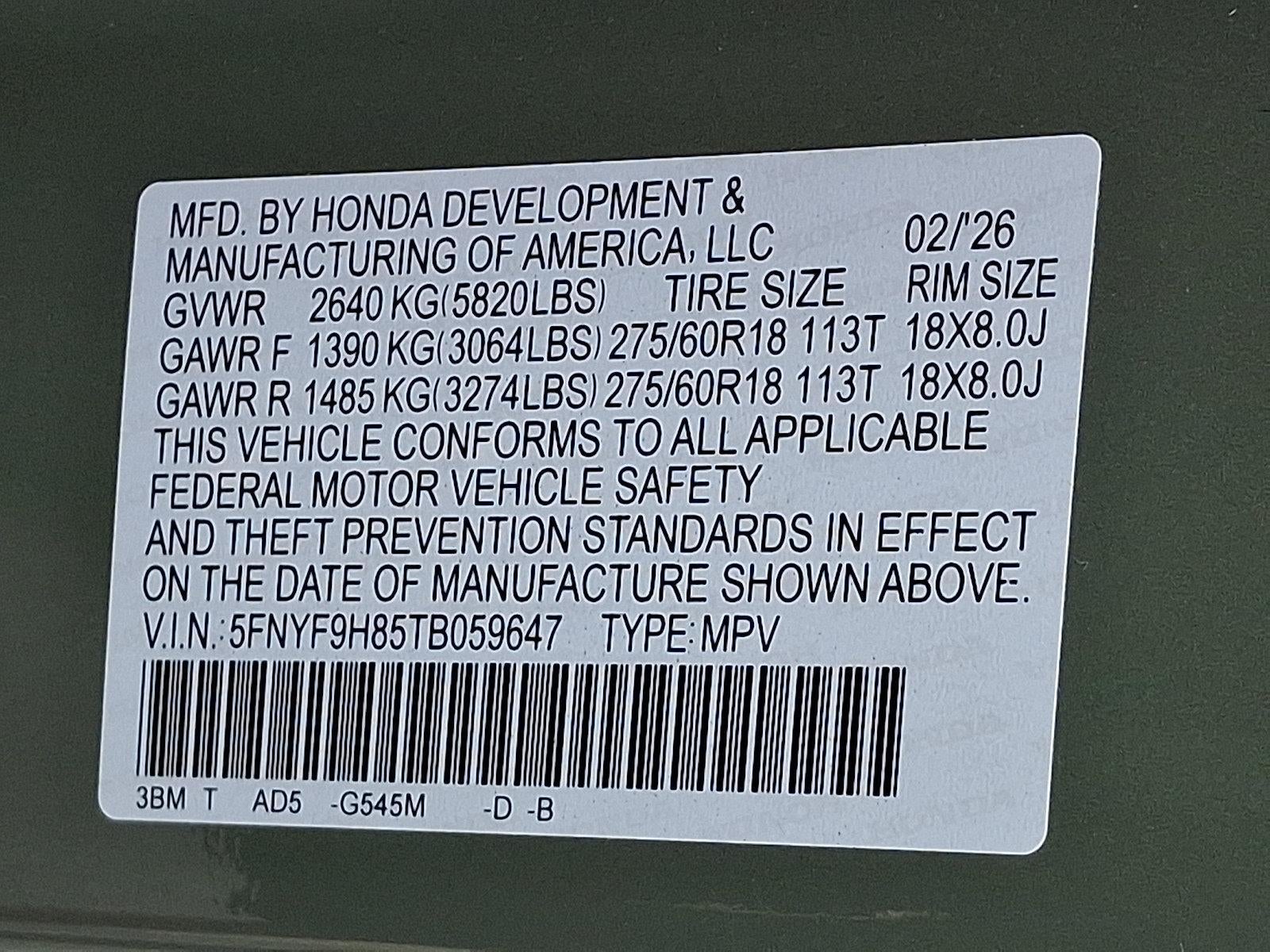 2026 Honda Passport TrailSport Elite AWD