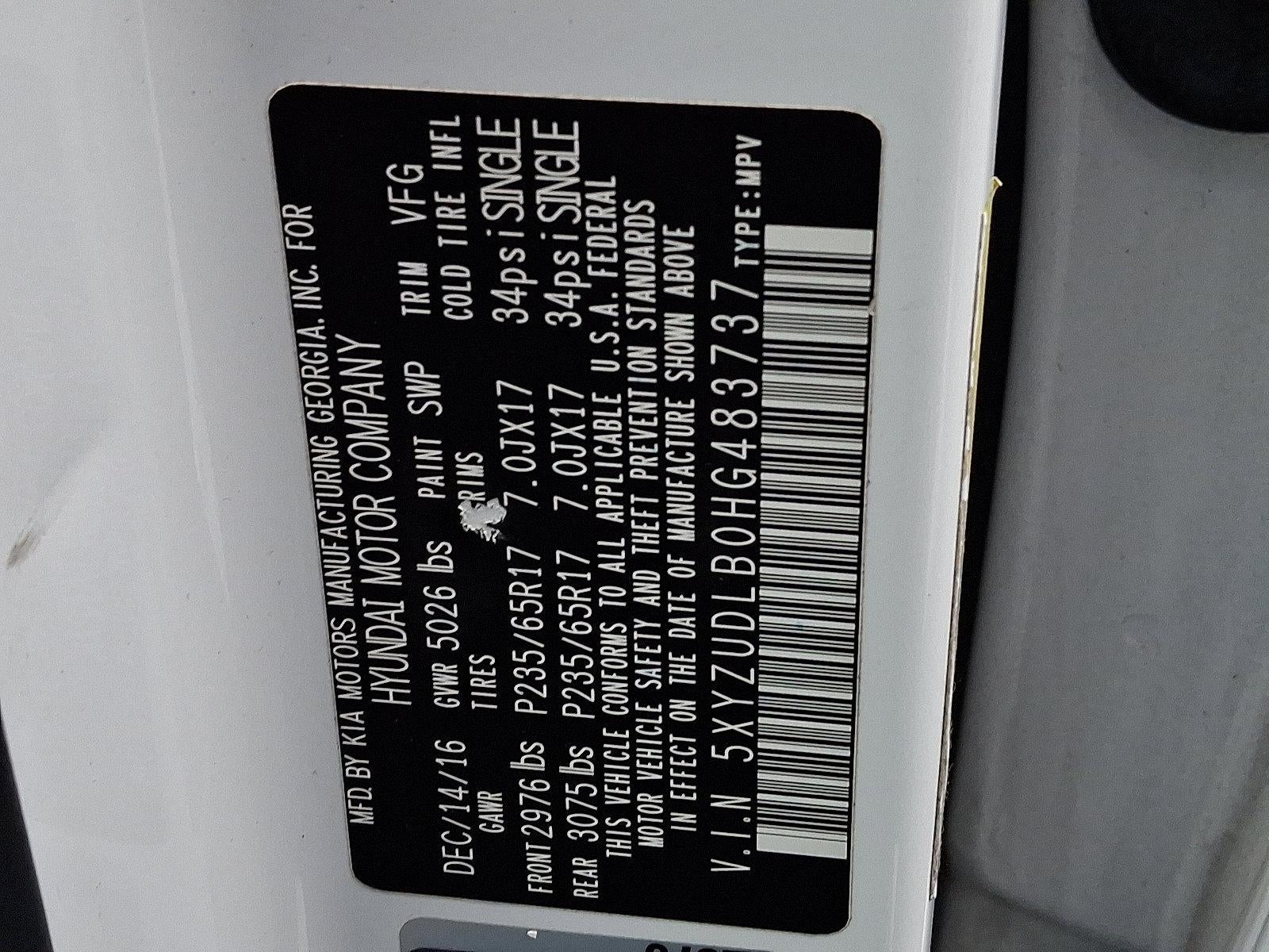 2017 Hyundai SANTA FE SPORT 2.4L Auto AWD