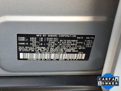 2018 Subaru Outback 3.6R Limited