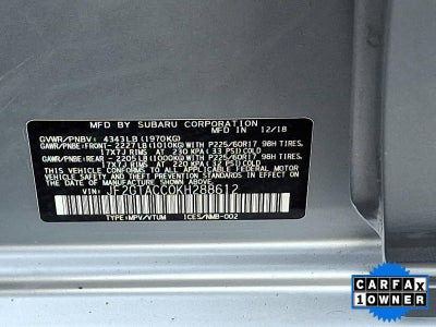 2019 Subaru Crosstrek 2.0i Premium CVT