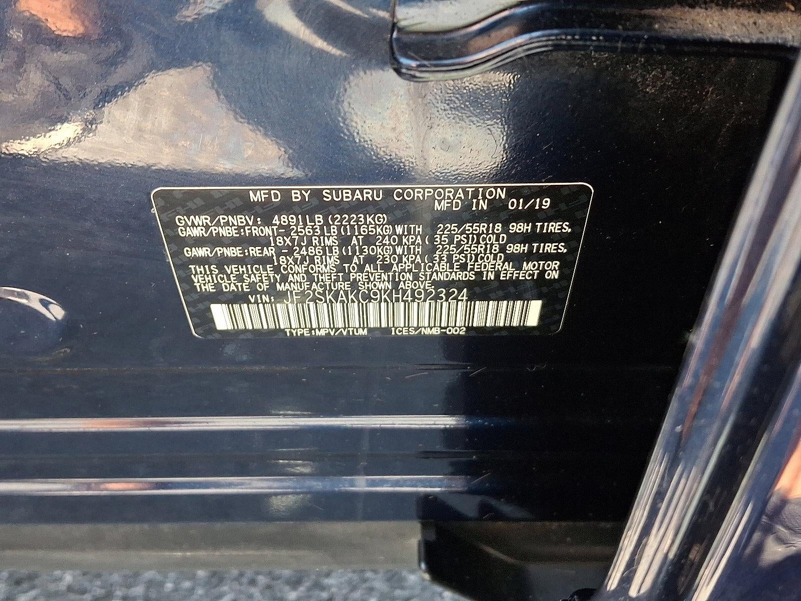 2019 Subaru Forester 2.5i Sport