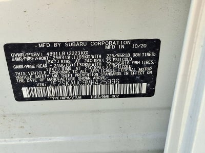 2021 Subaru Forester Limited CVT