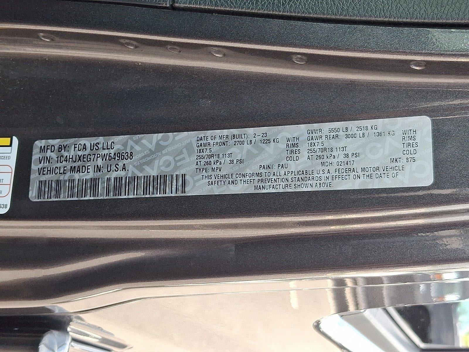 2023 Jeep Wrangler Sahara 4 Door 4x4