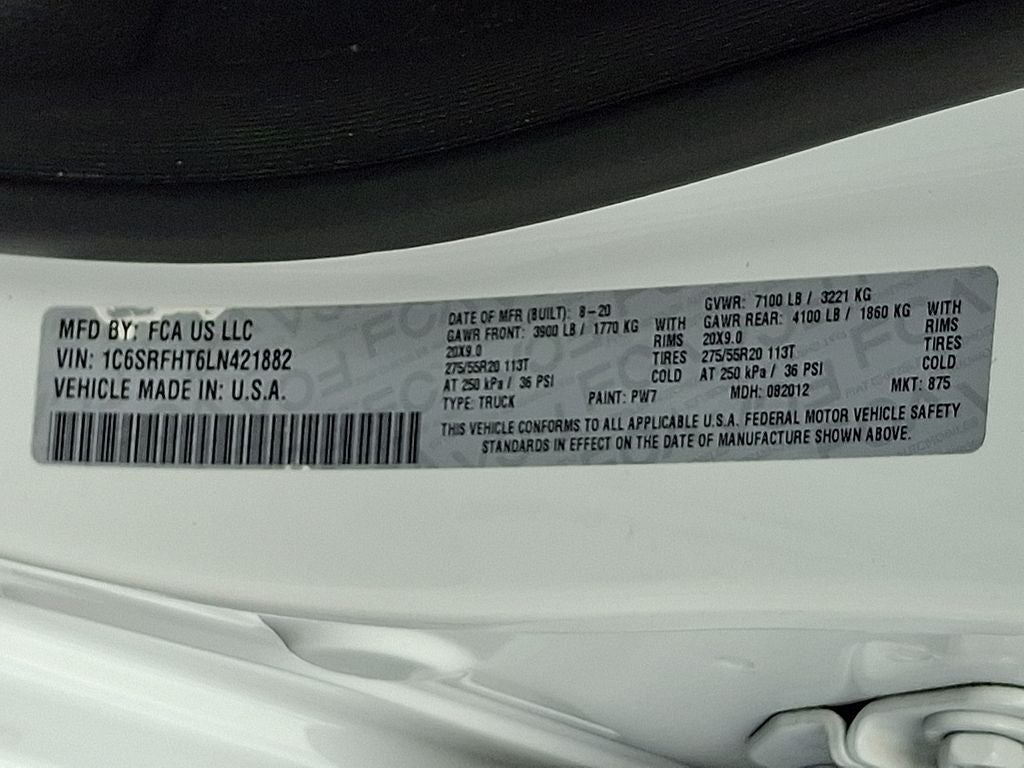 2020 RAM 1500 Limited 4x4 Crew Cab 5'7" Box