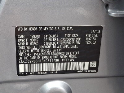 2019 Honda HR-V Sport AWD CVT