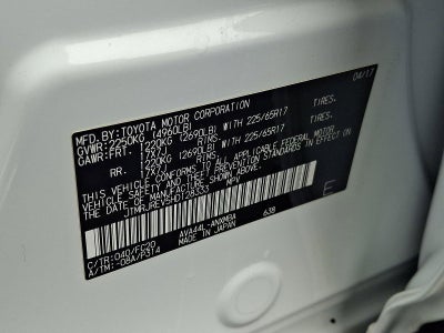 2017 Toyota RAV4 Hybrid XLE AWD (Natl)