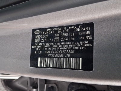 2023 Hyundai ELANTRA Limited IVT