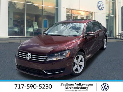 2013 Volkswagen Passat 4dr Sdn 2.5L Auto SE PZEV