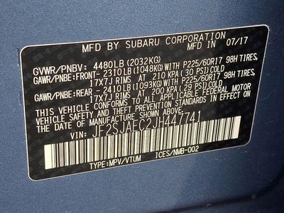 2018 Subaru Forester 2.5i Premium CVT