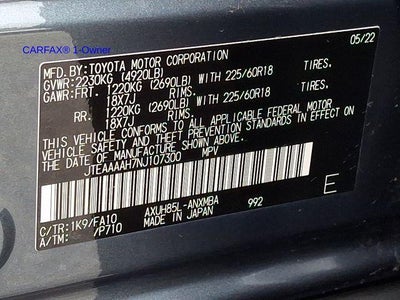 2022 Toyota Venza LE AWD (GS)