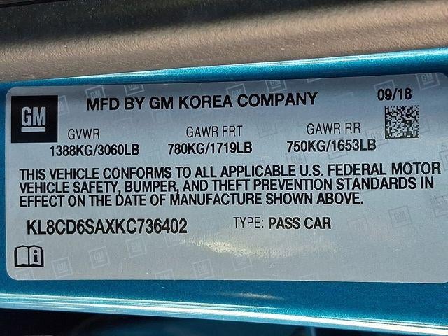 2019 Chevrolet Spark Hatch 1LT (Automatic)