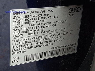 2021 Audi Q7 Premium Plus 55 TFSI quattro