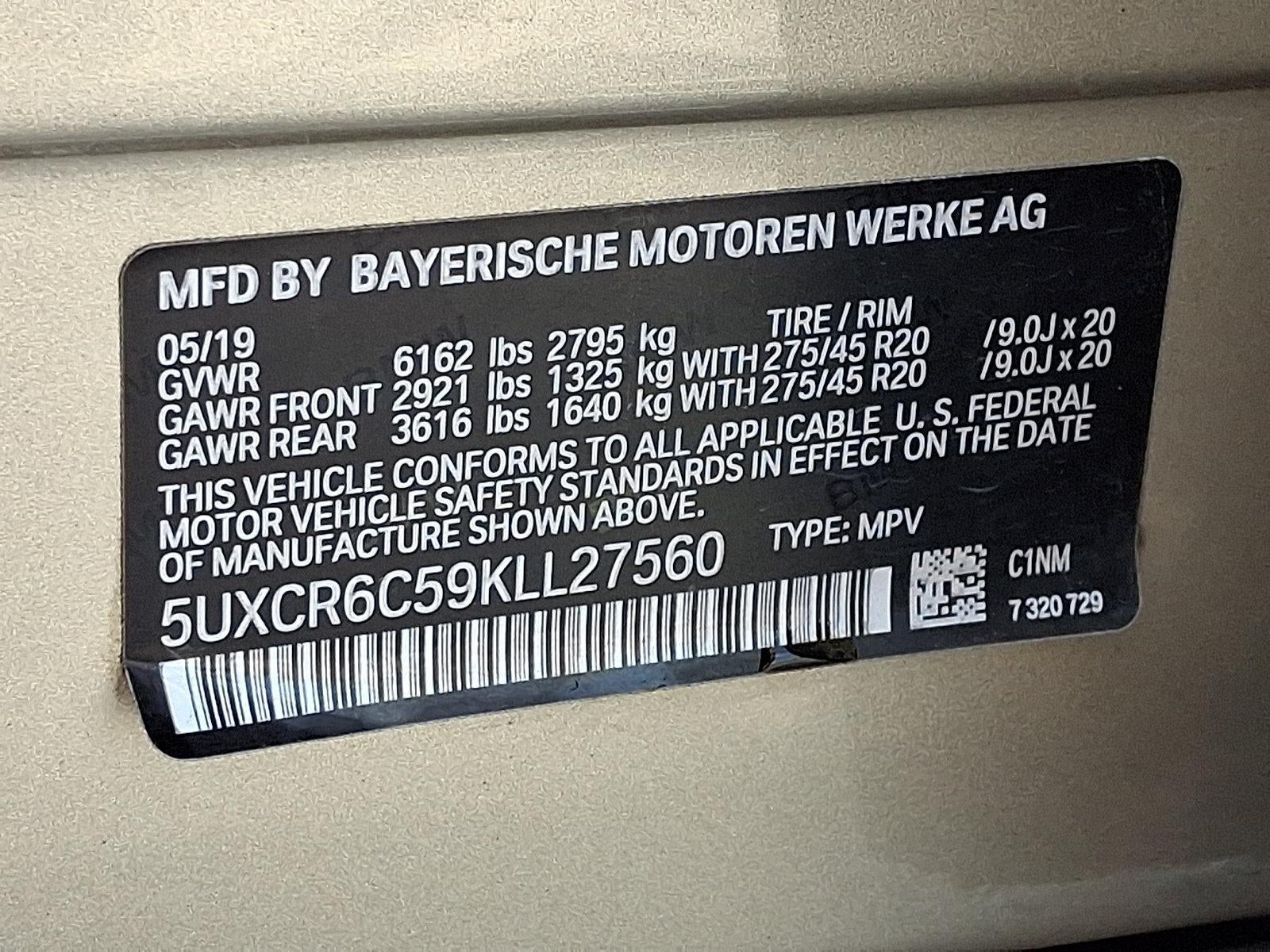 2019 BMW X5 xDrive40i Sports Activity Vehicle