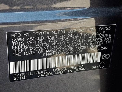 2023 Lexus IS 500 F SPORT Performance Premium RWD