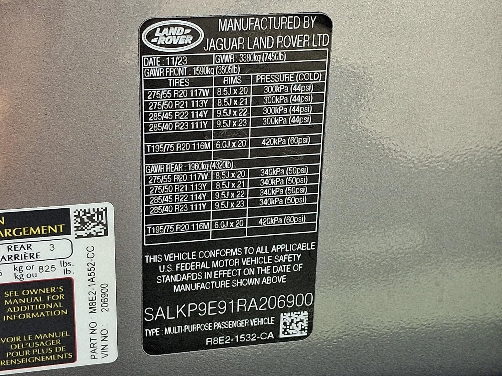2024 Land Rover Range Rover P530 SE SWB
