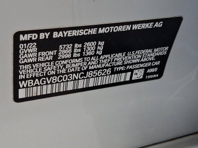 2022 BMW M850i Gran Coupe