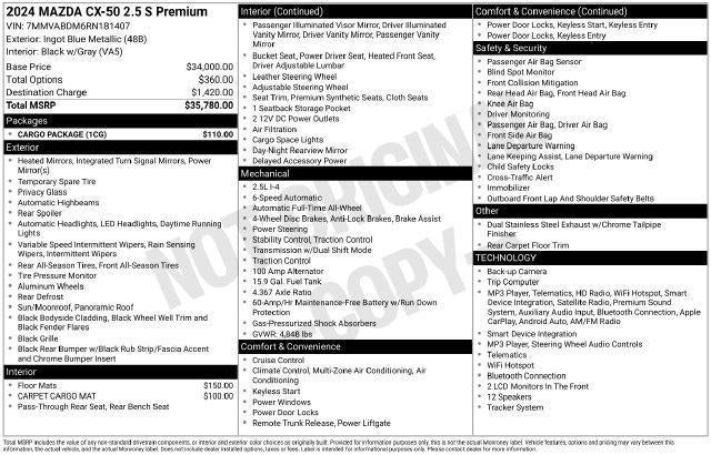 2024 Mazda Mazda CX-50 2.5 S Premium Package AWD