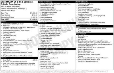 2024 Mazda Mazda CX-5 2.5 S Select Package AWD