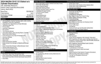 2024 Mazda Mazda CX-5 2.5 S Select Package AWD