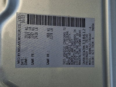 2024 Nissan Altima 2.5 SR AWD Sedan