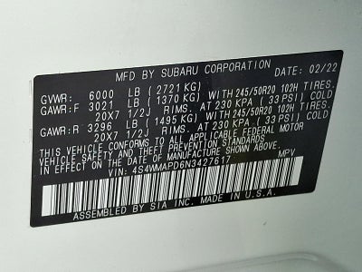 2022 Subaru Ascent Limited 7-Passenger