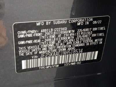 2022 Subaru Forester CVT