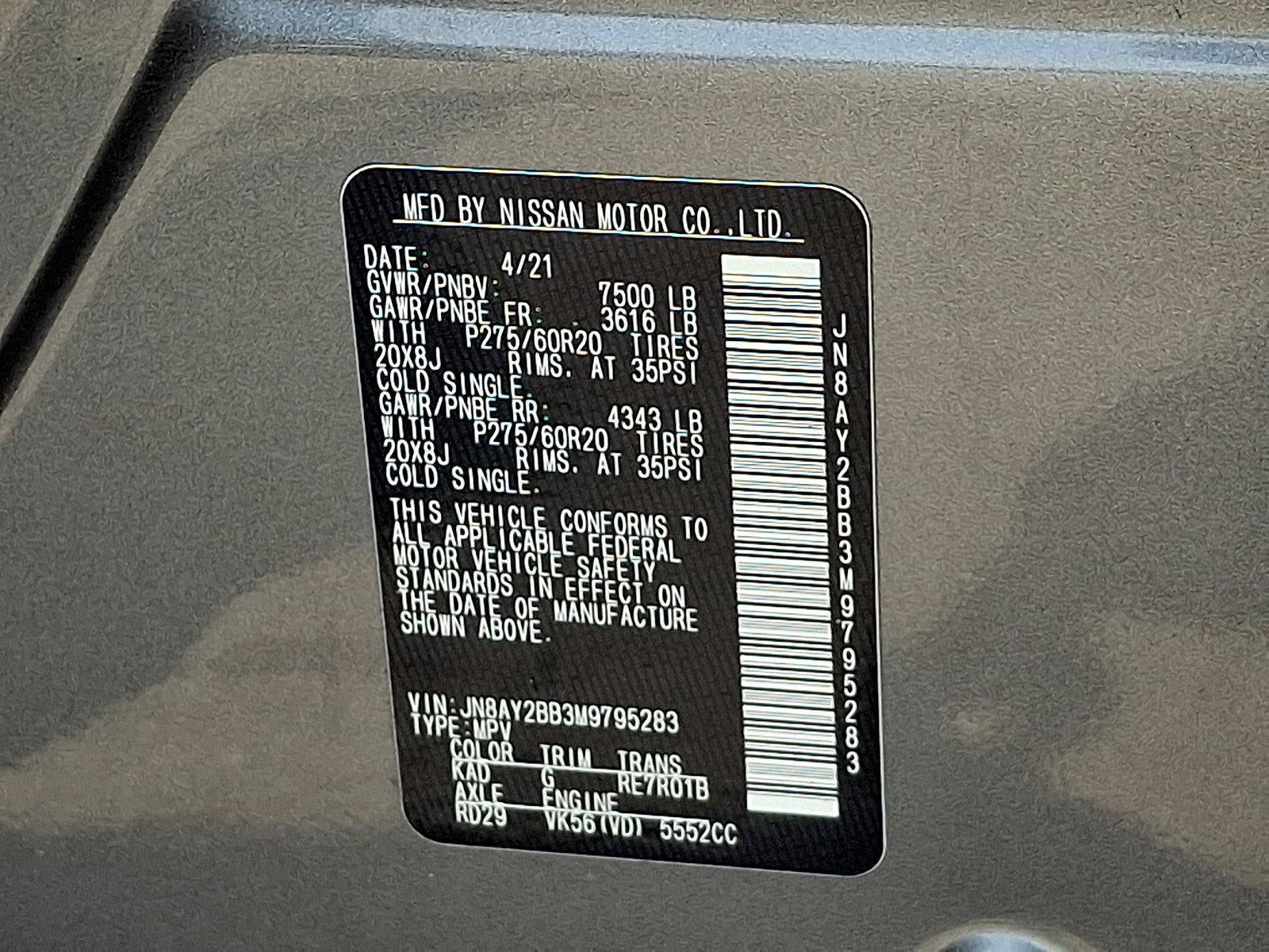 2021 Nissan Armada 4x4 SL