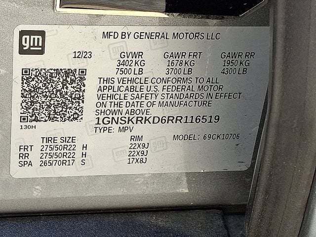 2024 Chevrolet Tahoe RST