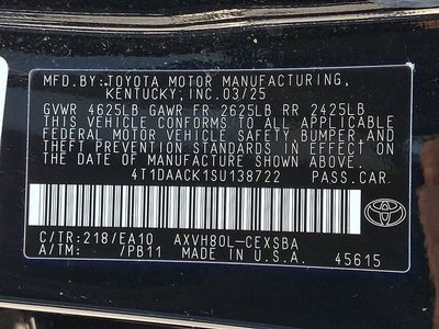 2025 Toyota Camry LE