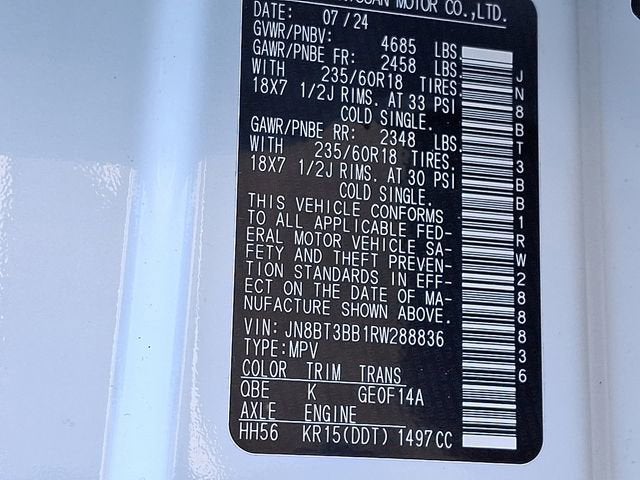 2024 Nissan Rogue SV