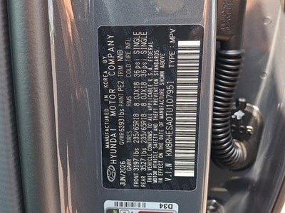 2026 Hyundai PALISADE HYBRID SEL Premium 7P