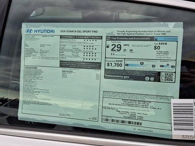 2026 Hyundai SONATA SEL Sport