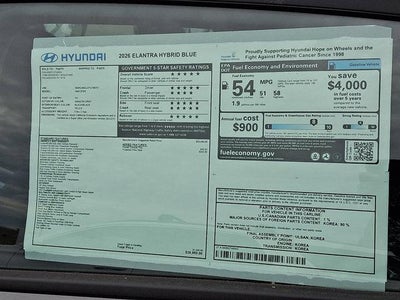 2026 Hyundai ELANTRA HYBRID Blue
