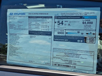 2026 Hyundai ELANTRA HYBRID Blue