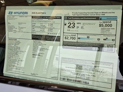 2026 Hyundai ELANTRA N Sedan