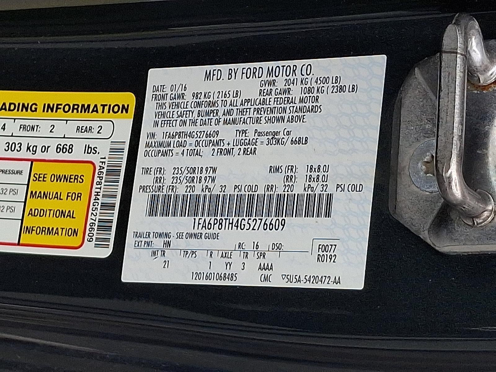 2016 Ford Mustang EcoBoost