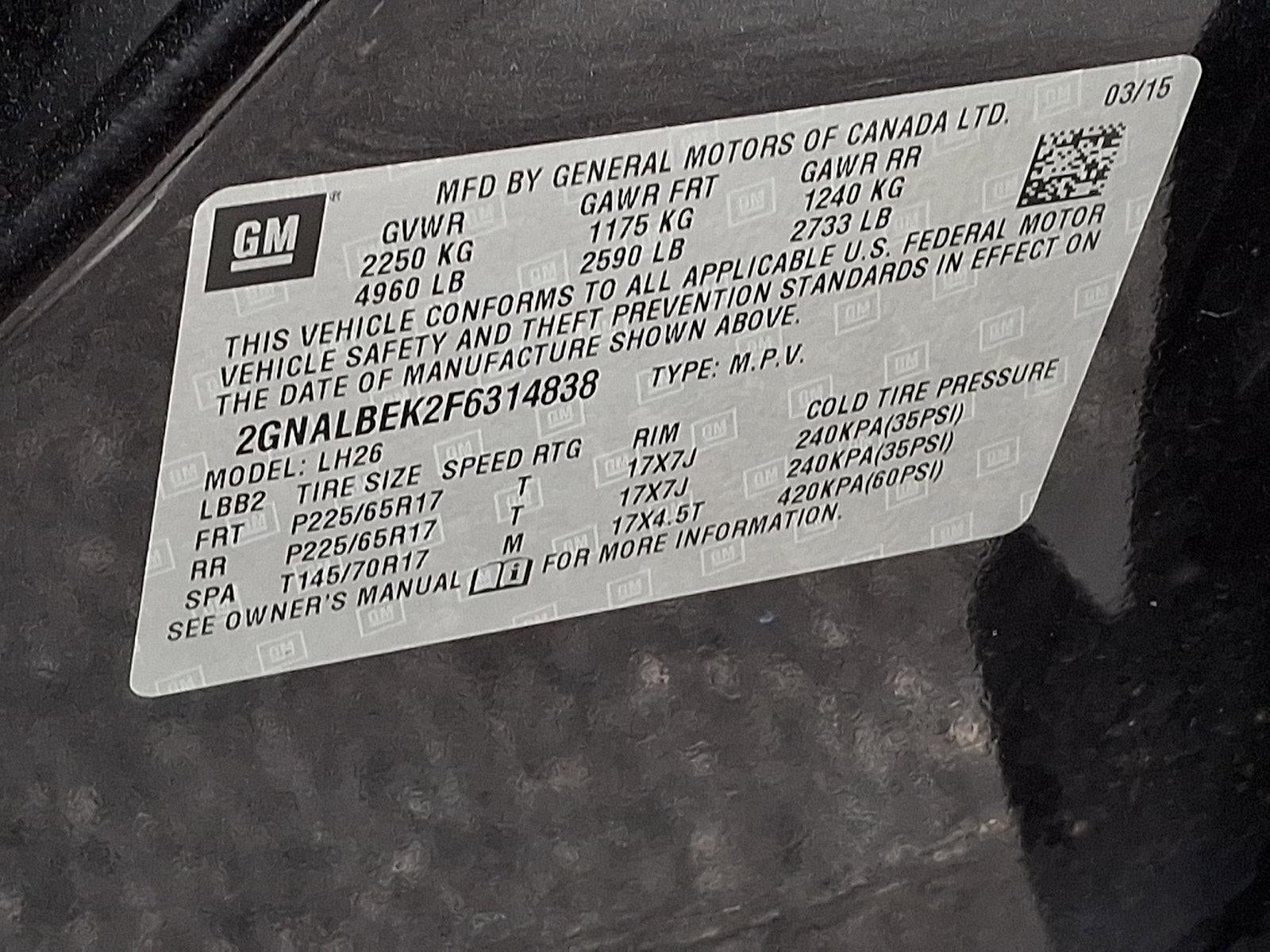 2015 Chevrolet Equinox LT