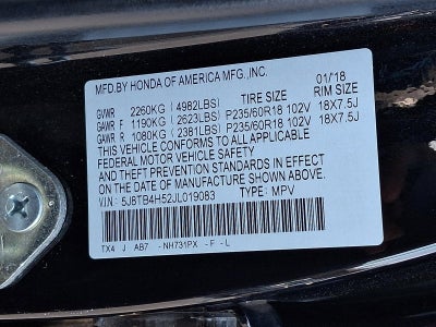 2018 Acura RDX w/Technology/AcuraWatch Plus Pkg