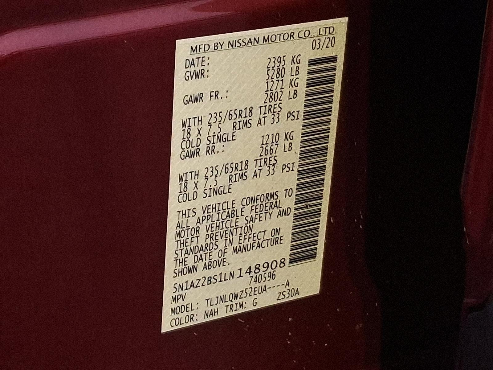 2020 Nissan Murano SV