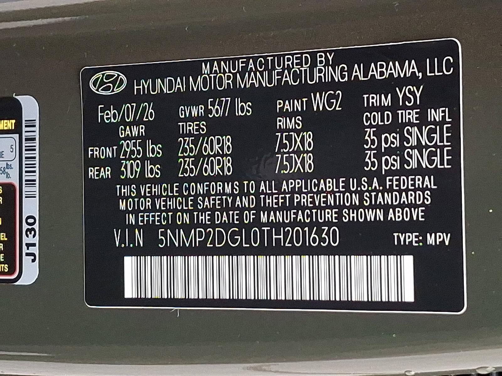 2026 Hyundai SANTA FE SEL AWD