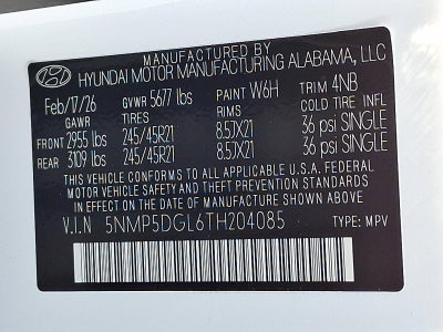 2026 Hyundai SANTA FE Calligraphy AWD