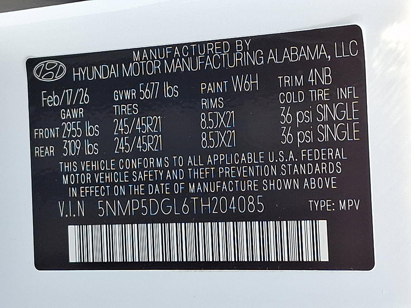 2026 Hyundai SANTA FE Calligraphy AWD