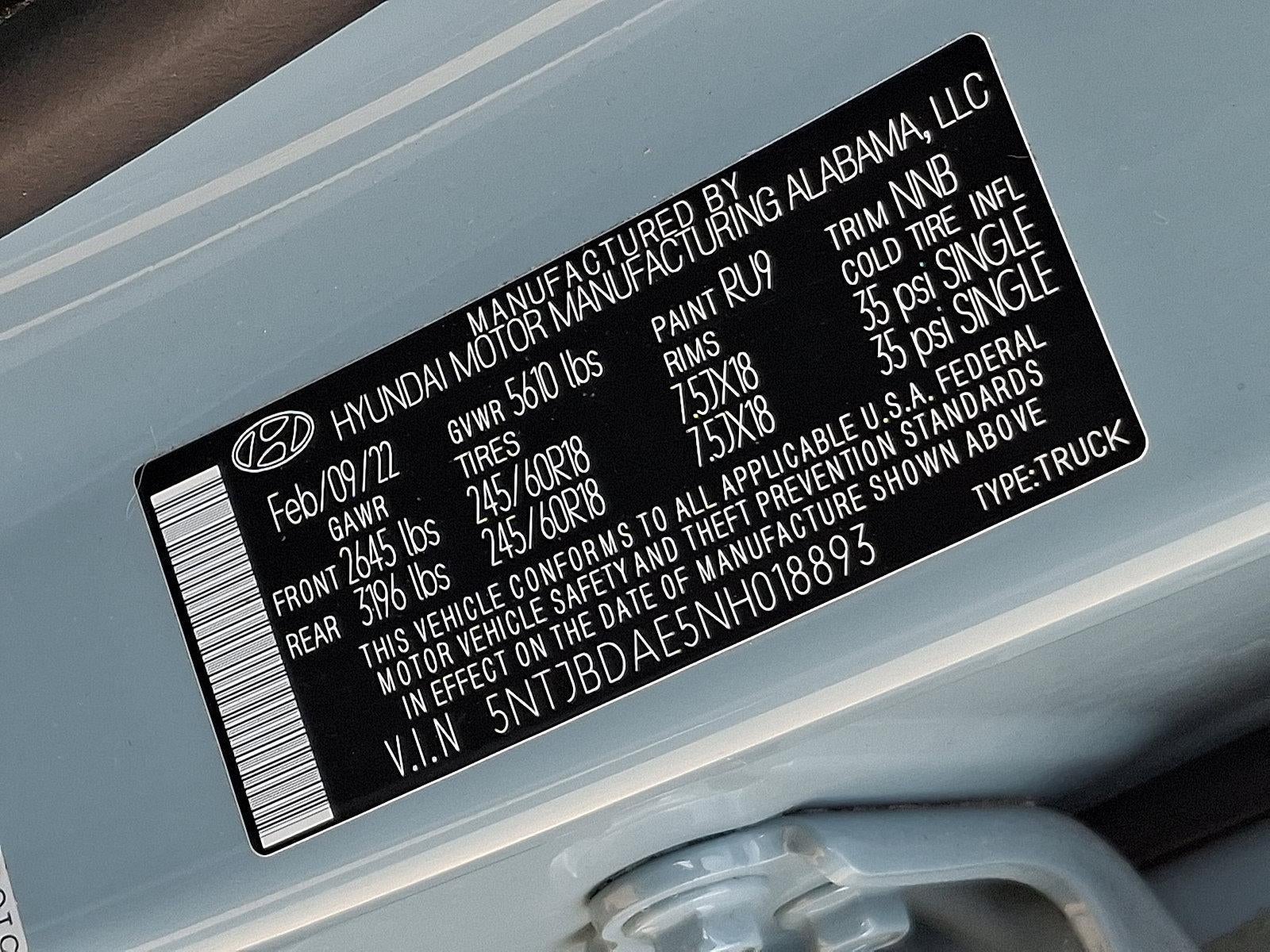 2022 Hyundai SANTA CRUZ SEL