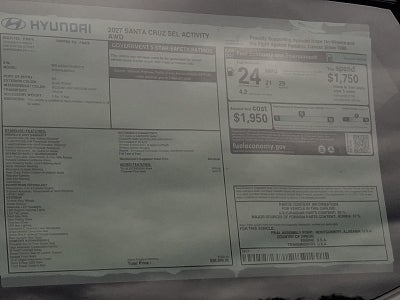 2027 Hyundai SANTA CRUZ SEL Activity AWD
