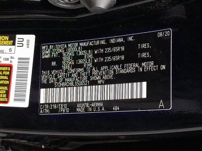 2020 Toyota Highlander Hybrid XLE