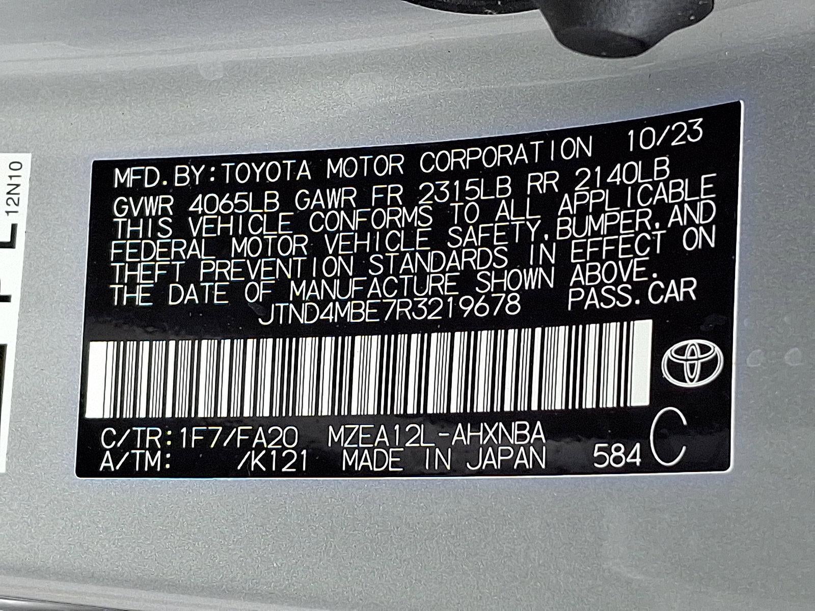 2024 Toyota Corolla Hatchback SE